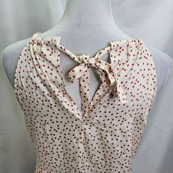 Francesca's Collections Miami Polka Dot Halter Peplum Tank Size Small - Picture 10 of 10